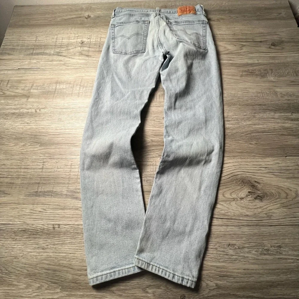 Levi's 510 Skinny Jeans Mens‎ 31x29 Light Wash Blue Denim Stretch Tapered Pants
